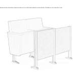 Fabric auditorium seats Pessac