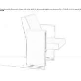 Auditorium chairs with a writing tablet Danilov