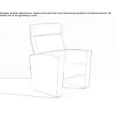 Reclining auditorium seats with headrest Binche