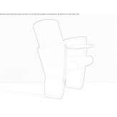 Fabric auditorium seats with a writing tablet Beveren