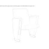 Leather auditorium seats with a writing tablet Defiance