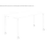 Modular desk on wheels Kovacica