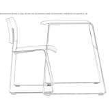 Stackable desk Lachar