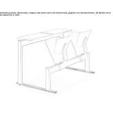 Free-standing, multi-layered seats made of wooden beams with reclining seats Zuhres