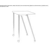 Modular school desk on wheels Ellalong