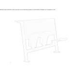 Bench-type desk with integrated chairs Zuhres