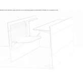 Bench-type desk with integrated chairs Huanchay