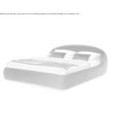 Double bed upholstered in fabric Zelena