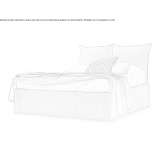 Double bed upholstered in fabric with a removable cover Zabalj