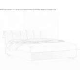 Upholstered bed with storage and quilted headboard Corciano