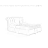 Velvet bed with storage Toga