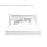 A bed with a high headboard Krempe