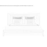 A bed with a high headboard Hornaing