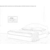 Upholstered bed with a removable cover Ierissos