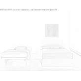 Single bed with pull-out fabric upholstery Molochio