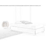 Upholstered sommier with removable cover Negreira