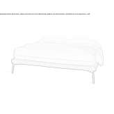 Double fabric bed with a removable cover Pocinhos