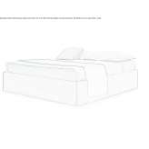 Double fabric bed with a removable cover Attichy