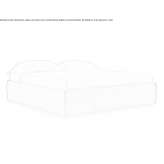 Double fabric bed with a removable cover Nuragus