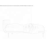 Upholstered bed with a removable cover Vranisht