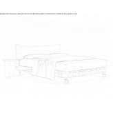 Fir bed with removable cover on wheels and upholstered headboard Linate