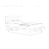 Upholstered single bed Lobos