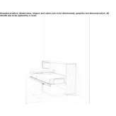 Wooden, foldable single bed Faleria