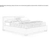 Fabric double bed Childers