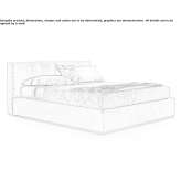 Fabric bed with upholstered headboard Conyers