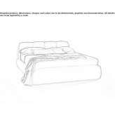 Upholstered leather bed with storage Moosonee