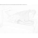 Bed with storage and upholstered headboard Naleczow