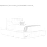 Pull-out leather bed Daglish