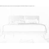 Double fabric bed with upholstered headboard Yahyali
