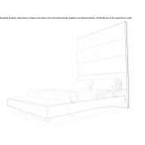 King size Nabuk bed with a high headboard Zybiny