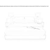 King size leather bed with integrated bedside tables Demiryol