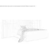 Double bed with upholstered headboard Rifreddo