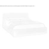 Double bed upholstered in fabric Tepache