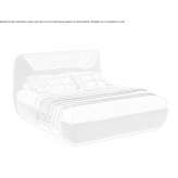 Łóżko z tapicerowanym zagłówkiem Gelting