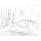 Solid wood double bed Cibaca