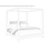 Nabuk bed and metal canopy Camoapa