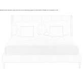 Leather bed with upholstered headboard Ketchum