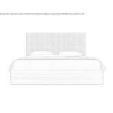 Double bed with upholstered headboard Terrades