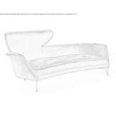 Sofa materiałowa 2-osobowa Koknese