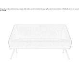 Sofa materiałowa 2-osobowa Acachuen