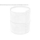 Round bedside table in tanned leather Hresa