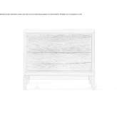 Rectangular walnut bedside table with drawers Dersum