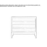 Solid wood bedside table with drawers Sovarna