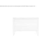 Rectangular bedside table with drawers Hexham