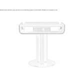 Rectangular wooden bedside table with drawers Jeuk