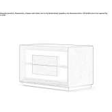 Bedside table with drawers Gelting